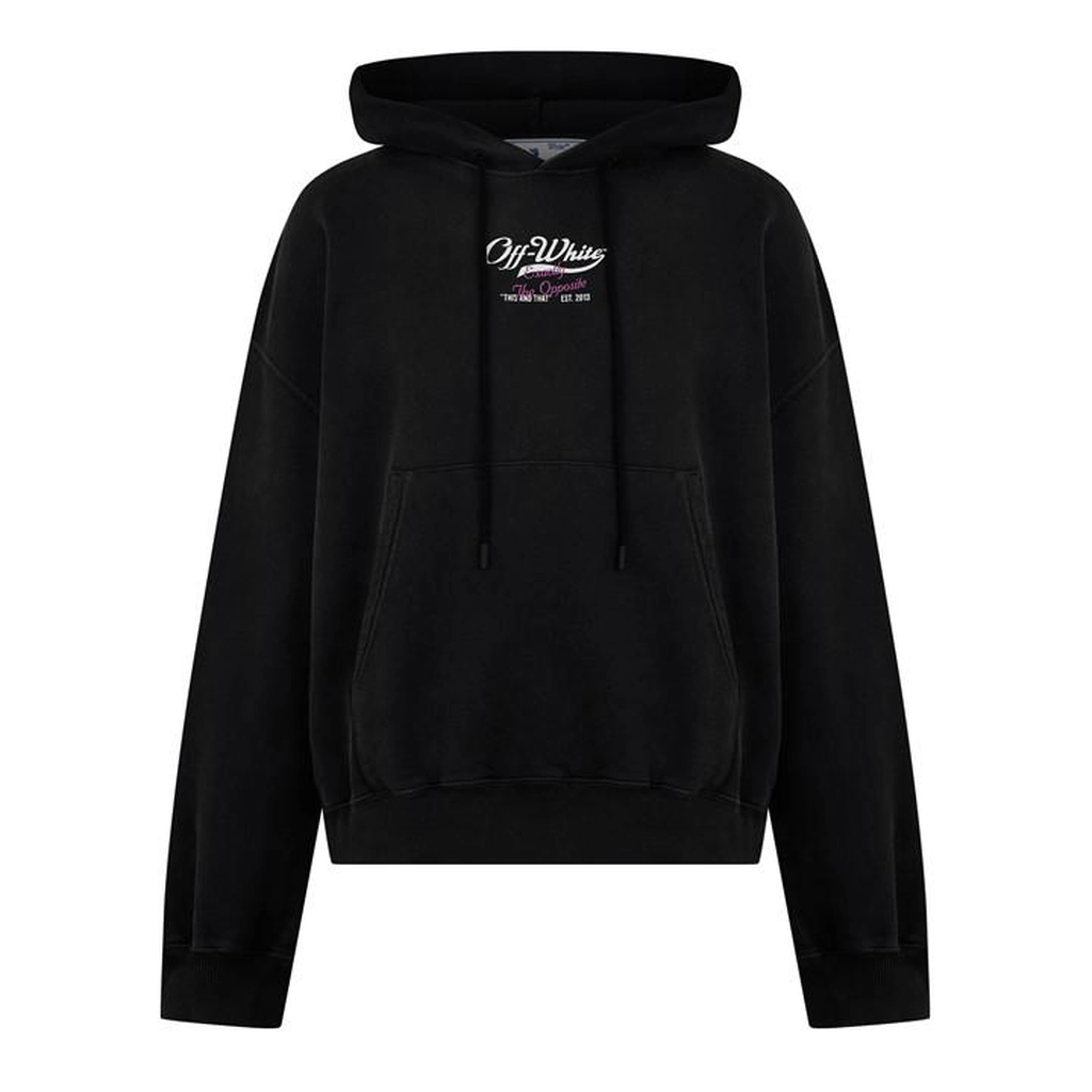 Off White Wave Off Hoodie - Black